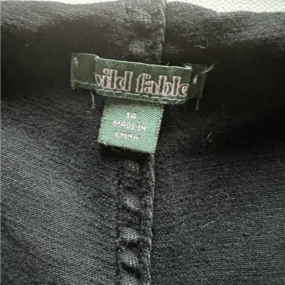 NEW Wild Fable Women's Pleated Black Mini Denim Tennis Skirt Size 14 (F2) - Picture 7 of 8